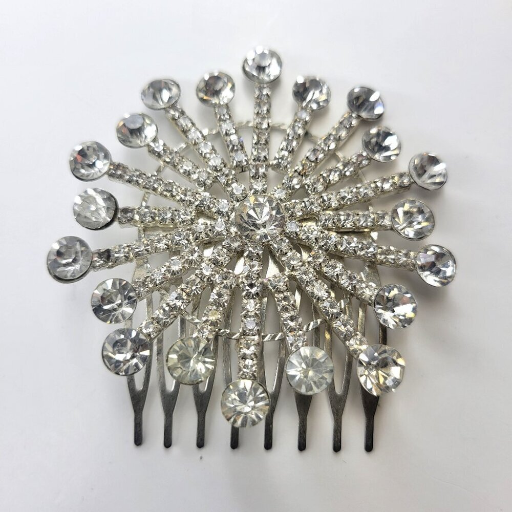 Crystal Rhinestone Hair Comb Clip